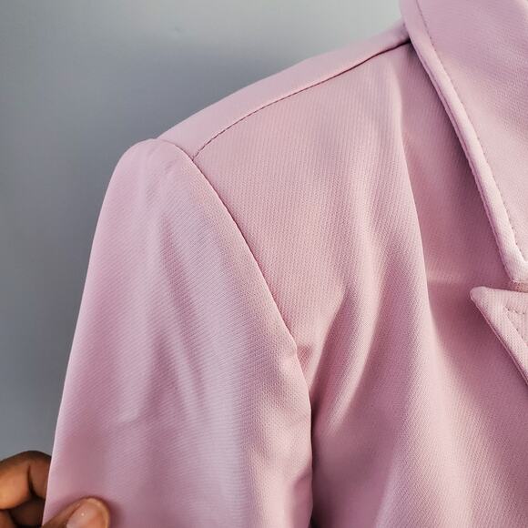 Saint Genies Pink Chain Accent Blazer Jacket Dress Size 6 - Picture 6 of 11